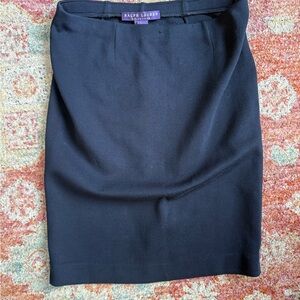 Ralph Lauren Collection purple label navy  pencil  short skirt. Size L